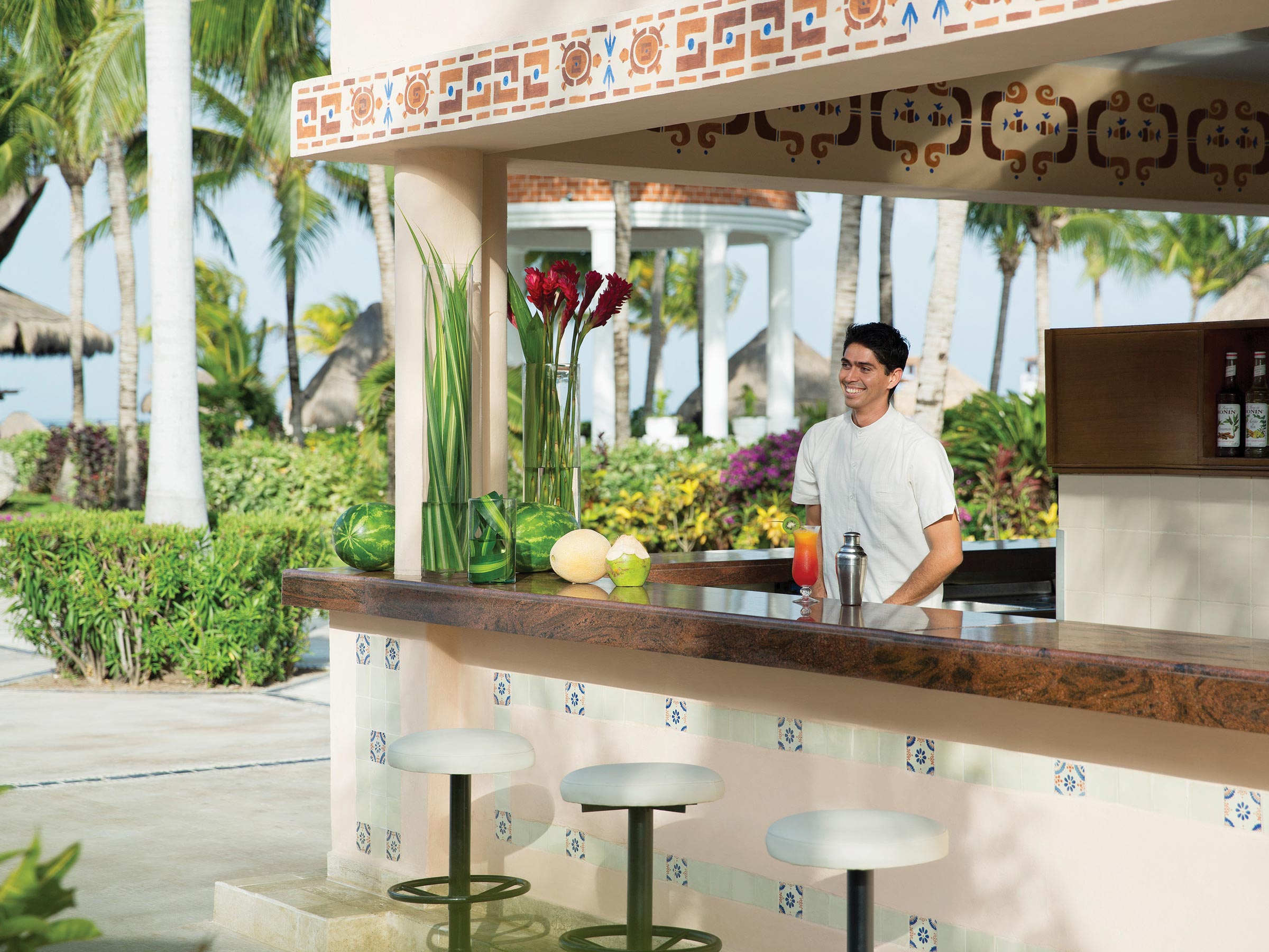 Bar del Resort en la Riviera Maya